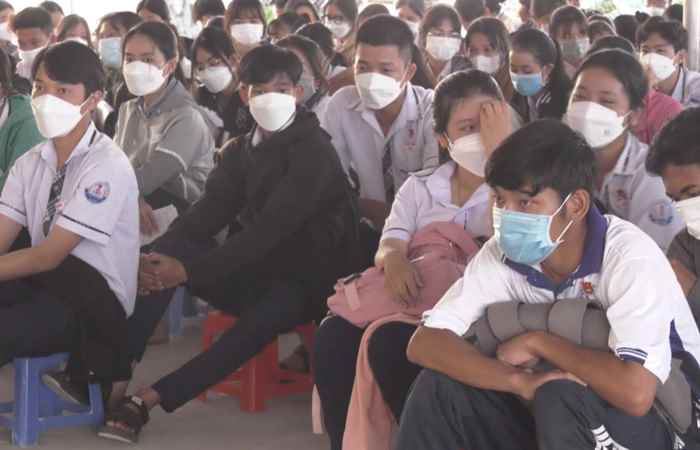Châu Thành: Hướng nghiệp, tuyển sinh quân sự năm 2022 cho học sinh tại trường THPT Thuận Hòa